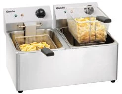 Bartscher Elektro-Doppel-Friteuse 2x8 L Snack IV