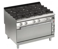 AFG 6 Flammen-Gasherd Mit Jumbo-Gas-Backofen 46,9 KW Standgerät, Queen 900