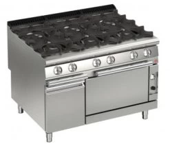 AFG 6 Flammen-Gasherd Mit Gas-Backofen 46,9 KW Standgerät, Queen 900