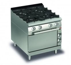 AFG 4 Flammen-Gasherd Mit Elektro-Backofen, Queen 700