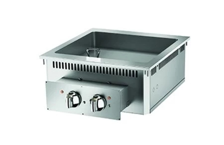 Elektro-Multibräter Einbau, 2 Kochzonen 21L, Drop-In Queen 700