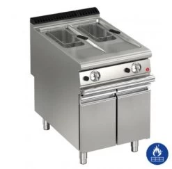 AFG Friteuse Gas 2x10L Standgerät, Queen 900