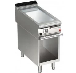AFG Brat- Grillplatte Elektro Glatt-verchromt 10,5 KW Standgerät, Queen 900