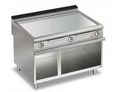 AFG Brat- Grillplatte Elektro Glatt-verchromt 16,2 KW Standgerät, Queen 900