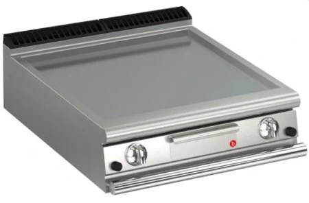 AFG Brat- Grillplatte Gas Glatt 14,0 KW Tischgerät, Queen 900