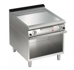 AFG Gas-Grillplatte 13,0 KW Glatt Verchromt Standgerät Queen 700