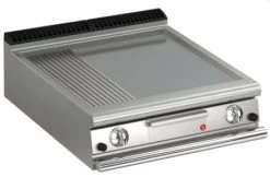 AFG Gas-Grillplatte 13,0 KW Glatt+gerillt Tischgerät Queen 700