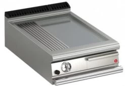 AFG Brat- Grillplatte Gas Glatt+gerillt 11,0 KW Tischgerät, Queen 900