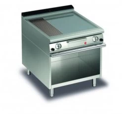 AFG Gas-Grillplatte 13,0 KW Glatt+gerillt Standgerät Queen 700