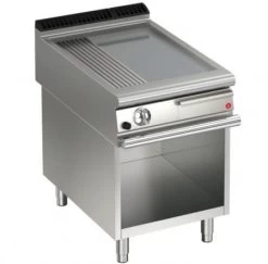 AFG Brat- Grillplatte Gas Glatt+gerillt 11,0 KW Standgerät, Queen 900