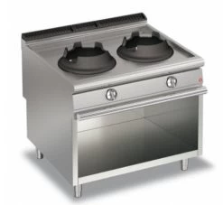 AFG Wok Gas-Herd 2x14,0 KW Standgerät, Queen 900