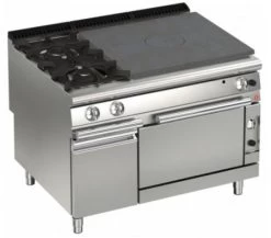 AFG Glühplattenherd Gas Mit 2 Brenner+Gas-Backofen 36,0 KW Standgerät, Queen 900