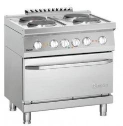 Bartscher 4 Platten-Elektroherd M. Elektrobackofen GN 2/1 Serie 700