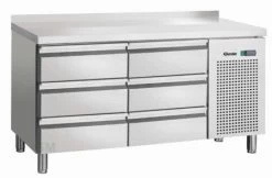 Bartscher Kühltisch M. 6 Schüben U. Aufkantung