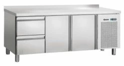Bartscher Kühltisch M. 2 Türen Und 2 Schüben U. Aufkantung