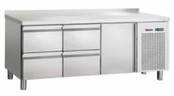 Bartscher Kühltisch M. 1 Tür Und 4 Schüben U. Aufkantung