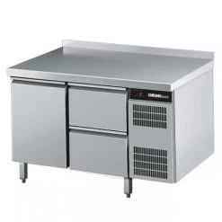 CHROMOnorm Kühltisch GN 1/1, 1 Tür / 2 Schübe