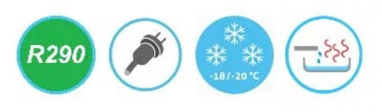 CTKEK8246601 CHROMOnorm Bäckerei-Tiefkühltisch EN4060, 2 Türen – Bild 3