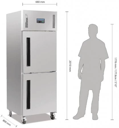 POLAR Kühlschrank CW193 Edelstahl – Bild 4