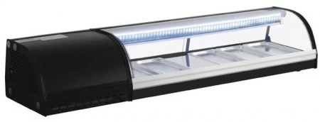 Polar Sushi Kühlvitrine 60 Liter 5 X 1/3 GN – Bild 3