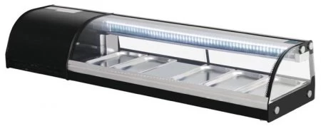 Polar Sushi Kühlvitrine 60 Liter 5 X 1/3 GN – Bild 4