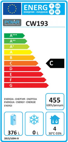 POLAR Kühlschrank CW193 Edelstahl – Bild 2