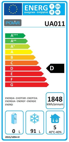 POLAR Tiefkühlschrank 1-Türig, 140 L – Bild 2