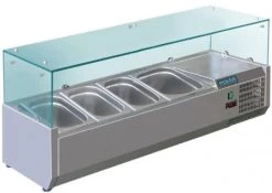 Polar Aufsatz-Kühlvitrine GD875 3x GN1/3 + 1x GN1/2