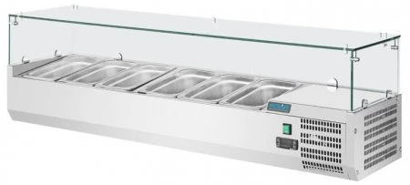 Polar Aufsatz-Kühlvitrine GD876 5x GN1/3 Und 1x GN1/2 – Bild 2