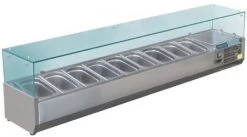 Polar Aufsatz-Kühlvitrine GD878 9 X 1/3 GN