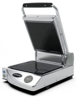 Spidocook SP010ER Kontaktgrill Digital, Glatt+gerillt, 1,5 KW Glaskeramik
