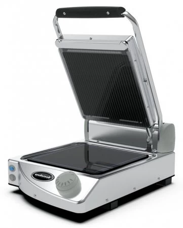 Spidocook SP010PR Kontaktgrill Analog, Glatt-gerillt, Glaskeramik