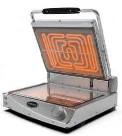 Spidocook SP015PT Kontaktgrill, Glatt+transp. 3kW, Analog, Glaskeramik