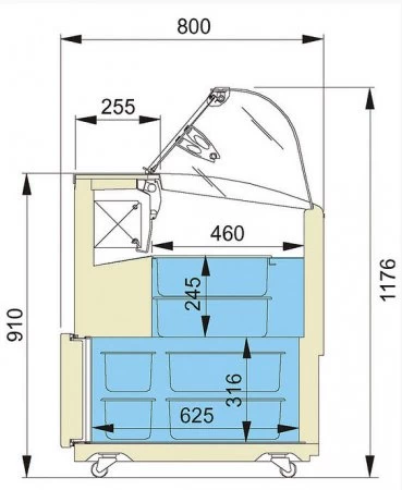 NordCap Speiseeisvitrine Isetta 7 TP STD – Bild 2