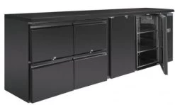 Polar Barkühlschrank 2 Klapptüren + 4 Schübe